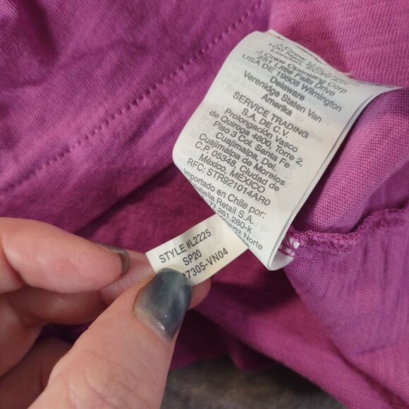 JCrew Women Vintage Cotton T-Shirt S Purple Casual Basic Everyday Closet‎ Staple - Picture 7 of 10